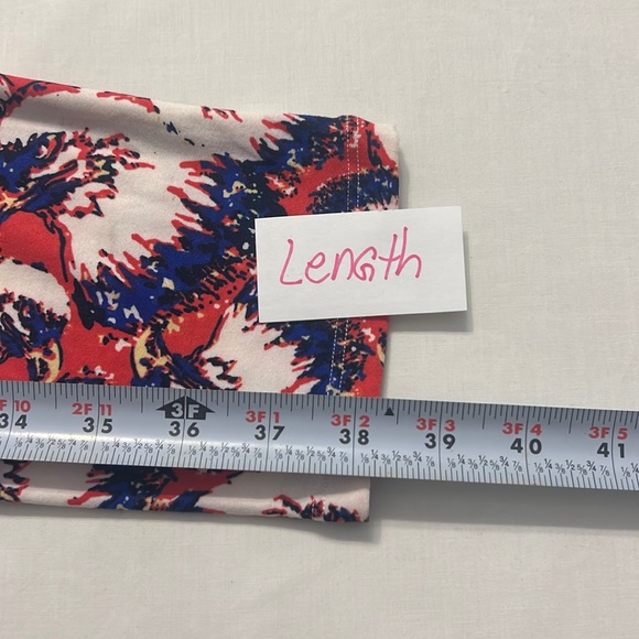 P11- NWOT LuLaRoe Tall & Curvy (Sz: 12-18) Eagle Print USA Americana Leggings - Picture 3 of 10